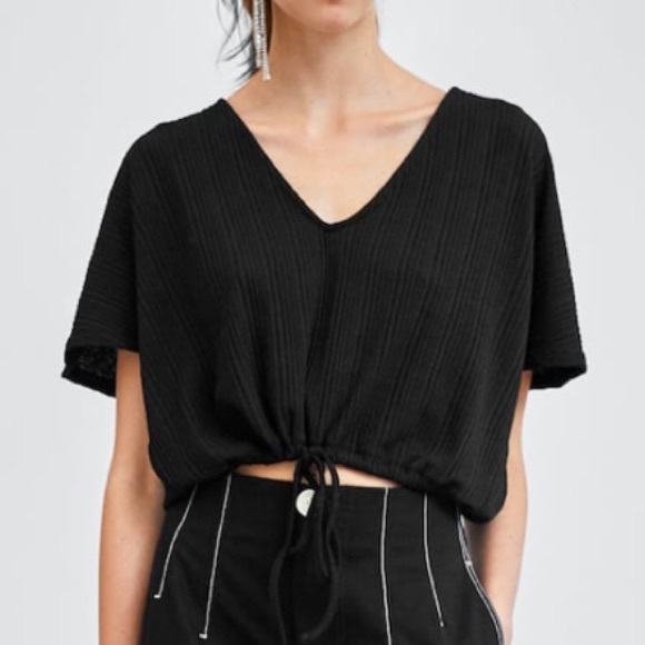 Zara draw string crop top - Picture 1 of 1